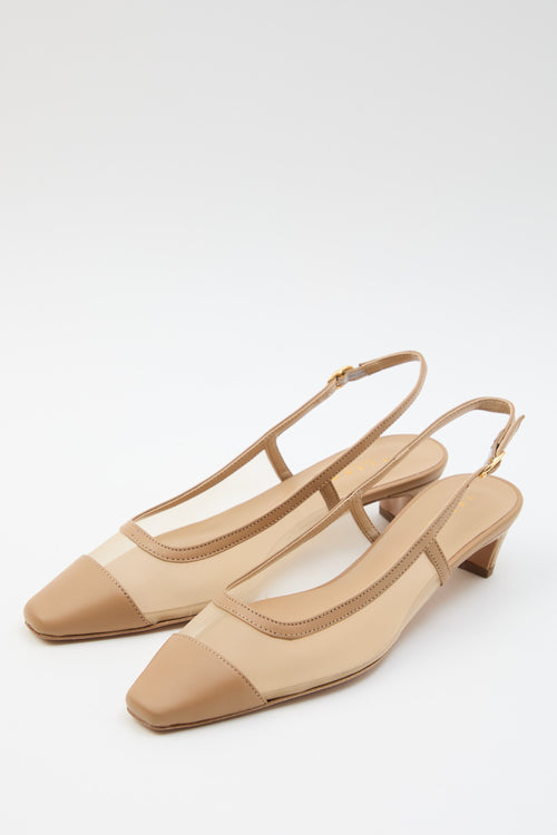 Tre Emme Slingback Camel/camel Donna - 2