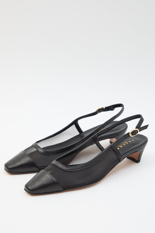Tre Emme Slingback Nero/nero Donna