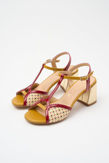 Tre Emme Sandalo Rosso+ocra Donna - 8