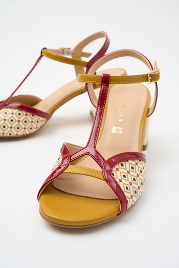 Tre Emme Sandalo Rosso+ocra Donna - 9