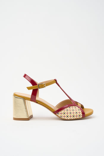 Tre Emme Sandalo Rosso+ocra Donna - 7