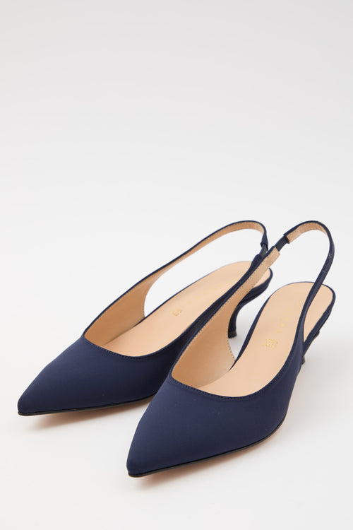Tre Emme Slingback Blu Donna - 2