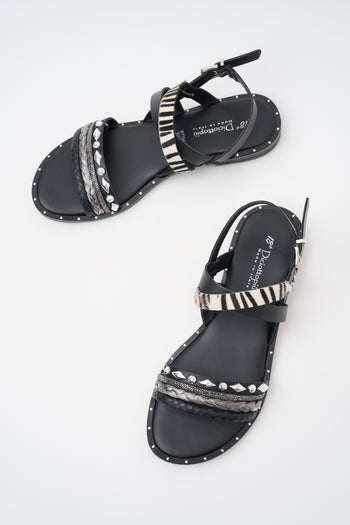 Tre Emme Sandalo Nero Donna - 3