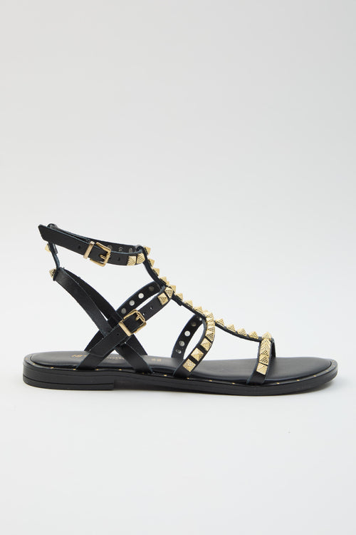 Tre Emme Sandalo Nero Donna