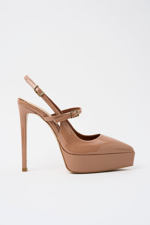 Tre Emme Slingback Dark Nude Donna