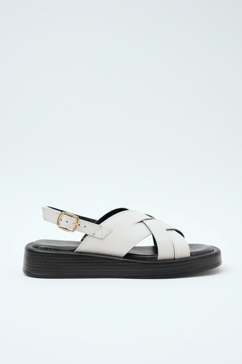 Tre Emme Zeppa Off White Donna