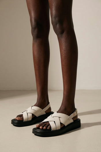 Tre Emme Zeppa Off White Donna - 8