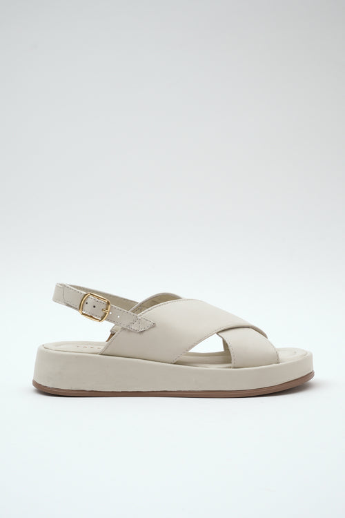 Tre Emme Sandalo Off White Donna