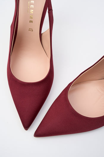 Tre Emme Slingback Bordò Donna - 3