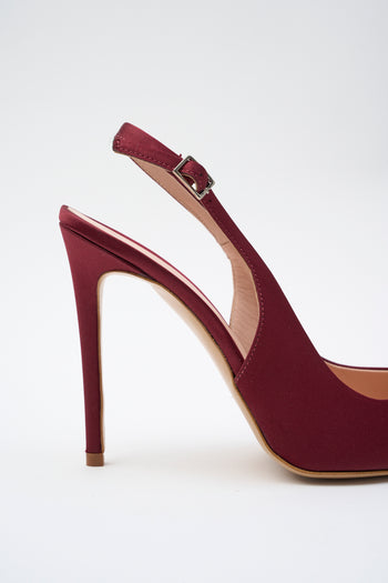 Tre Emme Slingback Bordò Donna - 4