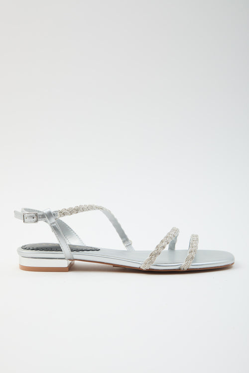 Tre Emme Sandalo Argento Donna