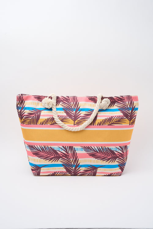 Tre Emme Borsa Foglie/righe Donna
