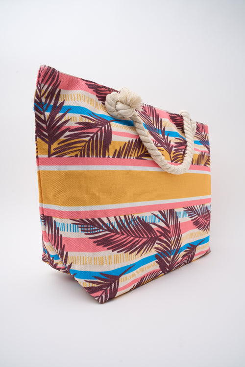 Tre Emme Borsa Foglie/righe Donna - 2