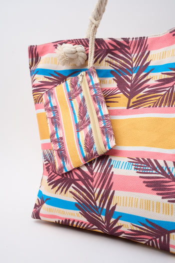 Tre Emme Borsa Foglie/righe Donna - 5