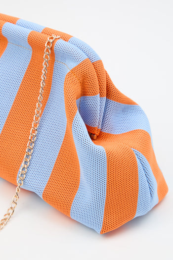 Tre Emme Borsa Righe Arancio/azzurro Donna - 4
