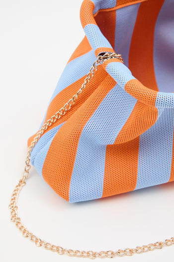 Tre Emme Borsa Righe Arancio/azzurro Donna - 5
