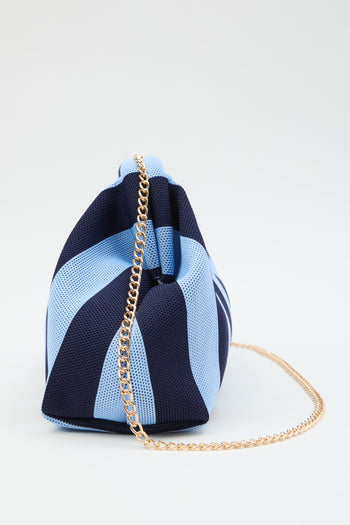 Tre Emme Borsa Righe Blu/azzurro Donna - 3