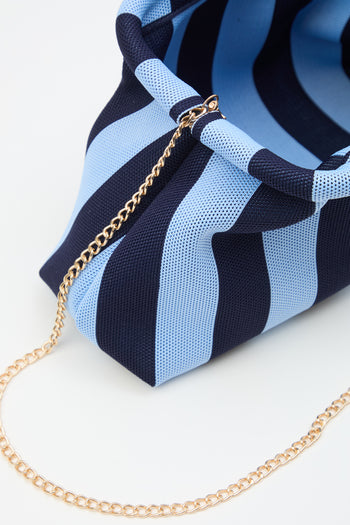 Tre Emme Borsa Righe Blu/azzurro Donna - 5