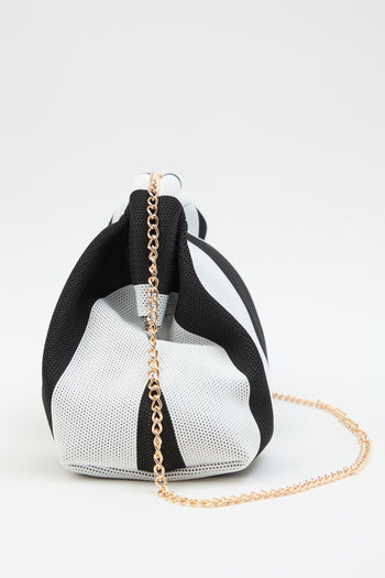 Tre Emme Borsa Righe Bianco/nero Donna - 3
