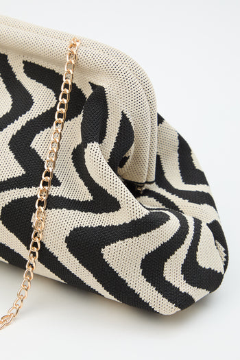 Tre Emme Borsa Zebra Beige/nero Donna - 4