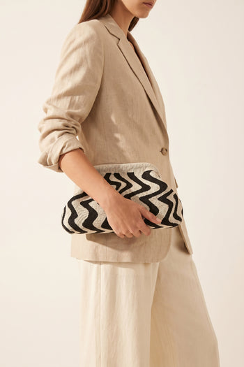 Tre Emme Borsa Zebra Beige/nero Donna - 7