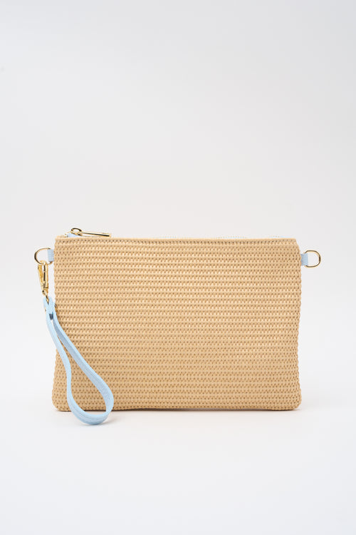 Tre Emme Borsa Naturale/azzurro Donna