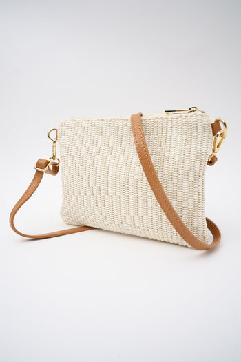 Tre Emme Borsa Bianco/cuoio Donna - 5