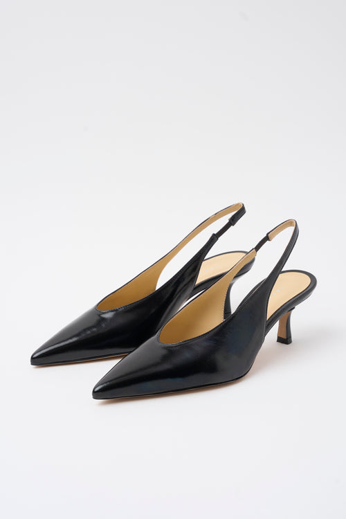 Tre Emme Slingback Nero Donna - 2
