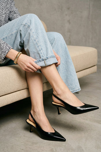 Tre Emme Slingback Nero Donna - 7