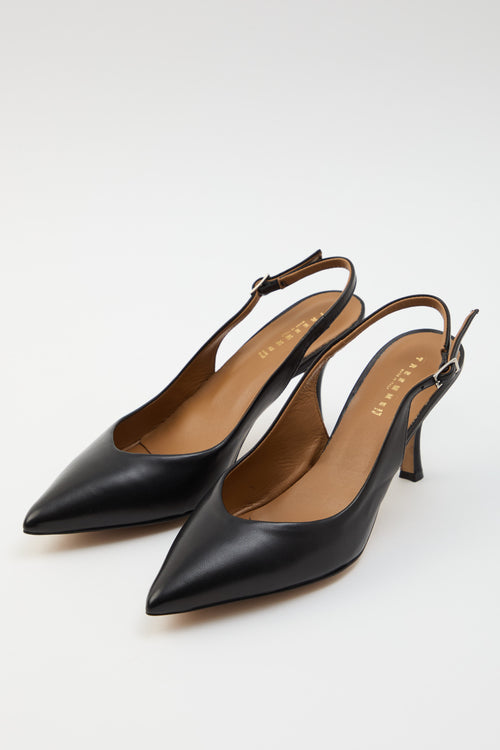 Tre Emme Slingback Nero Donna - 2