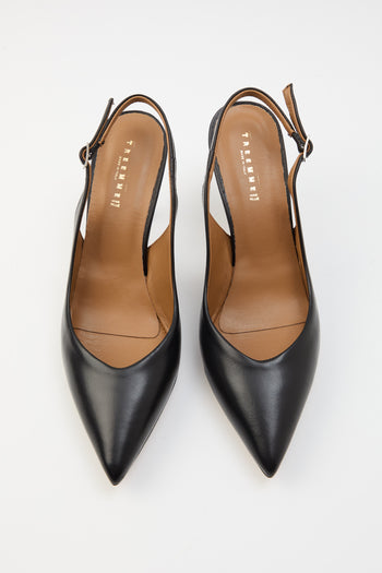 Tre Emme Slingback Nero Donna - 4