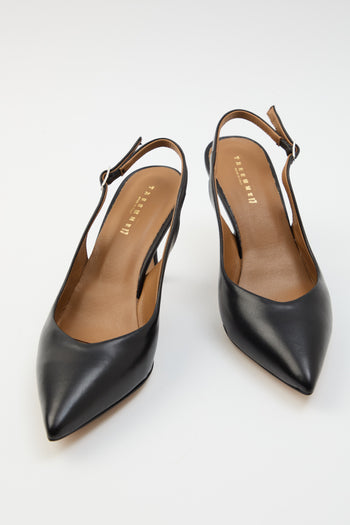 Tre Emme Slingback Nero Donna - 5