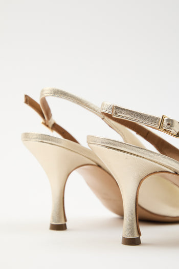 Tre Emme Slingback Platino Donna - 5