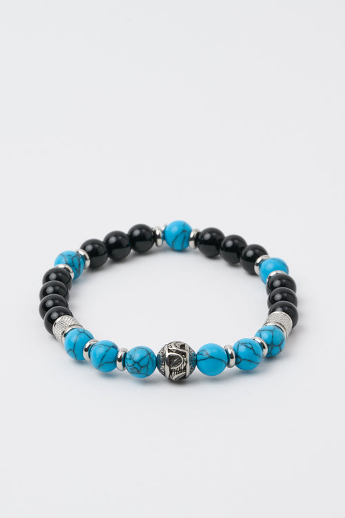 Tre Emme Bracciali Nero/turchese Uomo