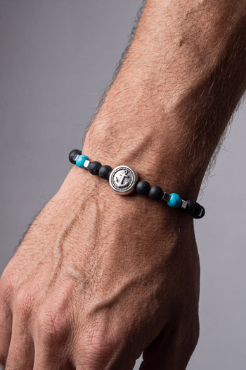 Tre Emme Bracciali Nero/azzurro Uomo - 4