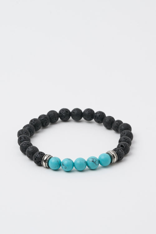 Tre Emme Bracciali Nero/turchese Uomo