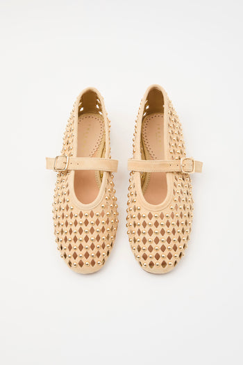 Tre Emme Ballerina Beige Donna - 3