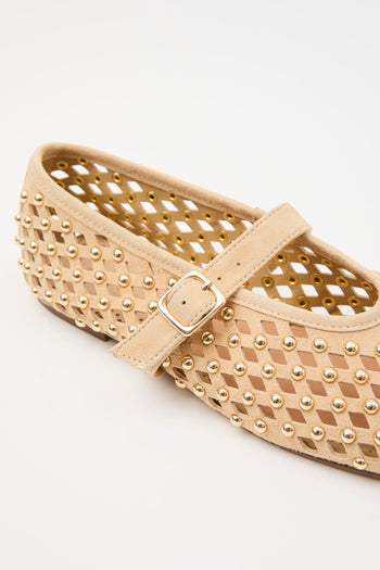 Tre Emme Ballerina Beige Donna - 4