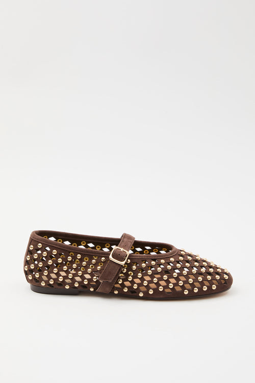 Tre Emme Ballerina Dark Brown Donna - 2