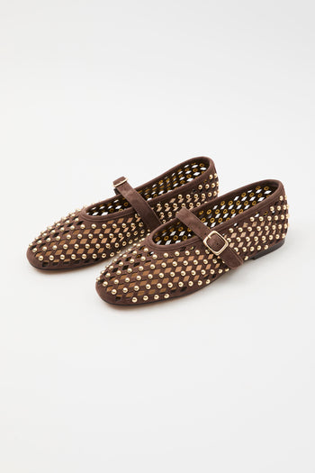Tre Emme Ballerina Dark Brown Donna - 3