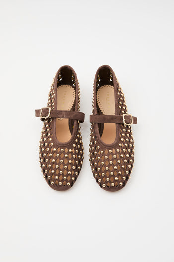 Tre Emme Ballerina Dark Brown Donna - 4