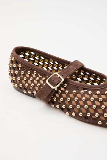 Tre Emme Ballerina Dark Brown Donna - 5