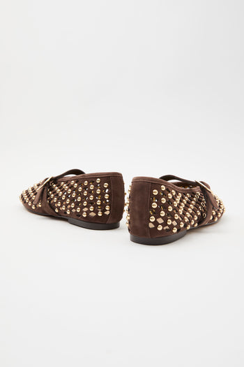 Tre Emme Ballerina Dark Brown Donna - 8