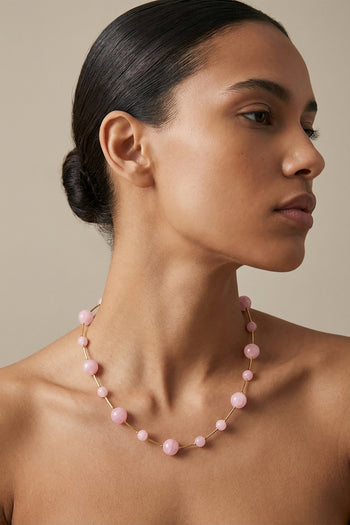 Tre Emme Collane Rosa/oro Donna - 4