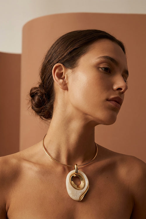 Tre Emme Collane Beige/oro Donna