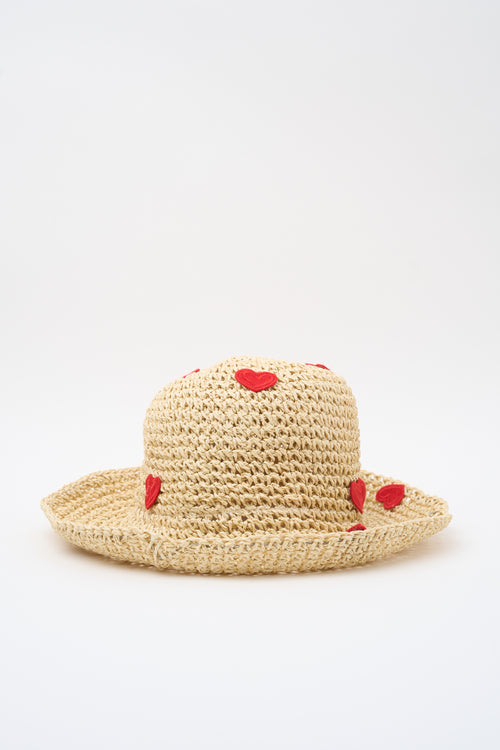Tre Emme Cappello Cuore/naturale Donna