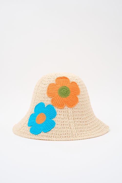 Tre Emme Cappello Arancio/blu Donna