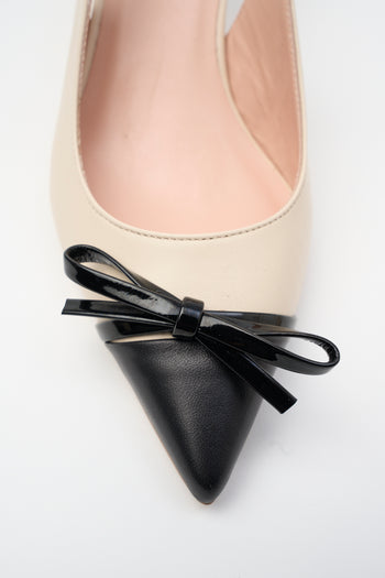 Tre Emme Slingback Nero+milk Donna - 3