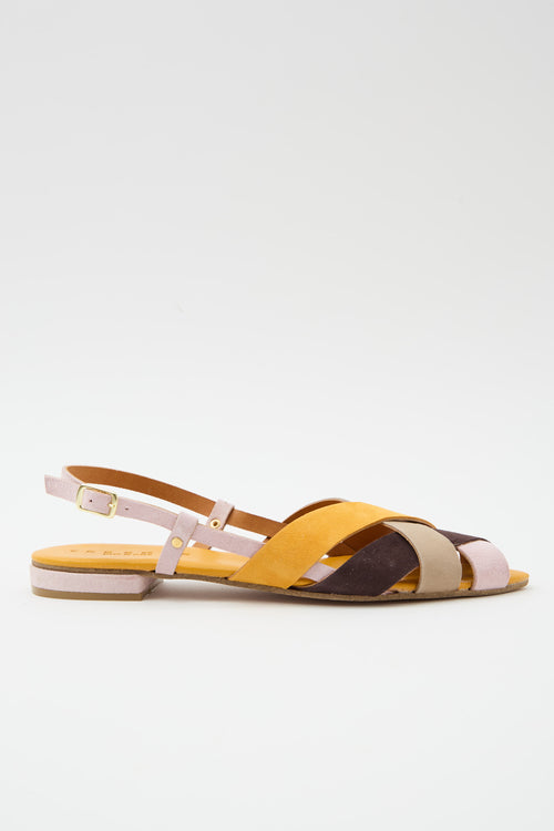 Tre Emme Sandalo Giallo+beige Donna - 1