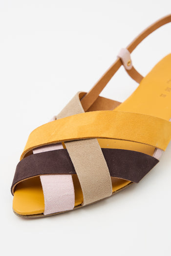 Tre Emme Sandalo Giallo+beige Donna - 3